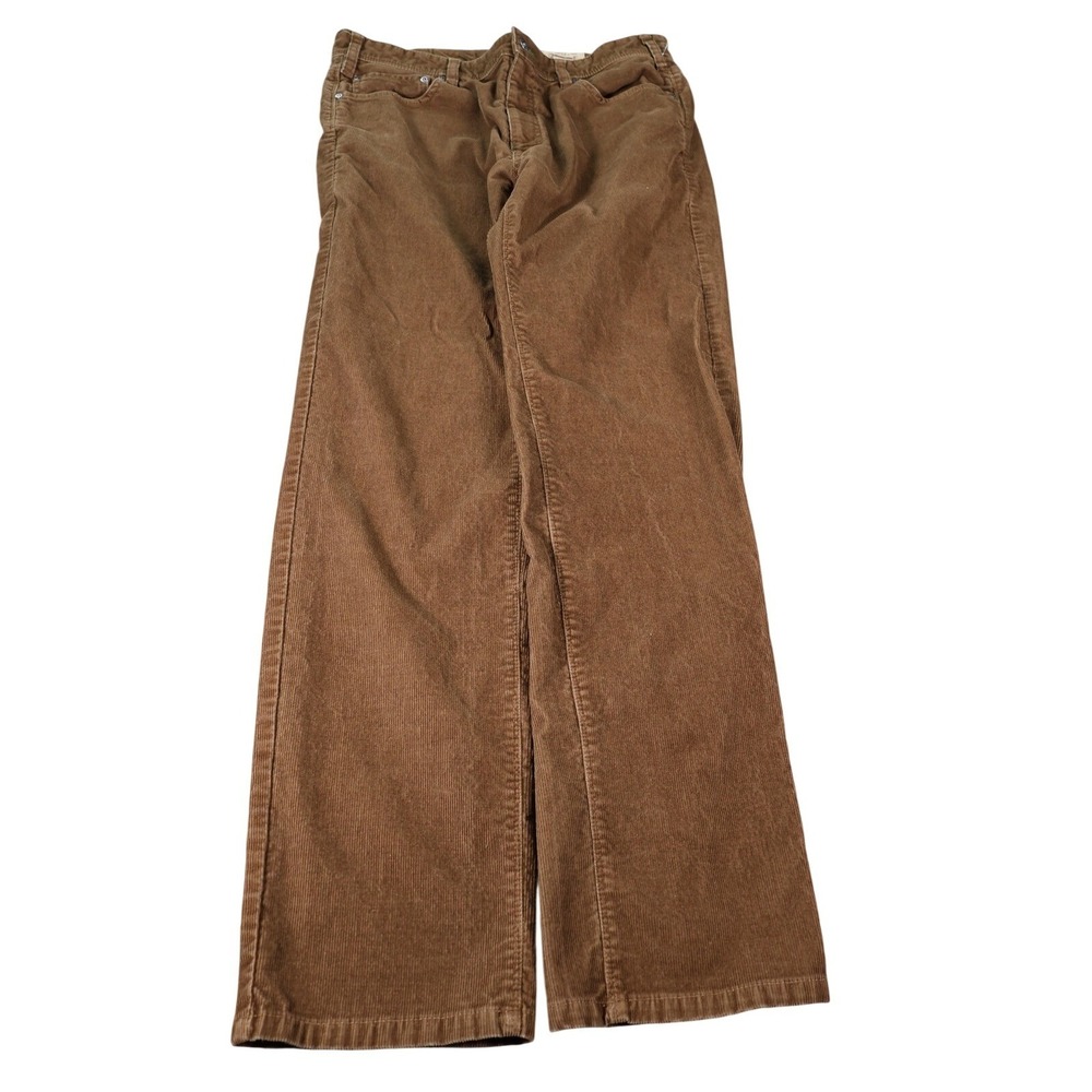 Orvis Pants Mens 36x31 Brown Corduroy Khakis Five Pocket Classic Casual
